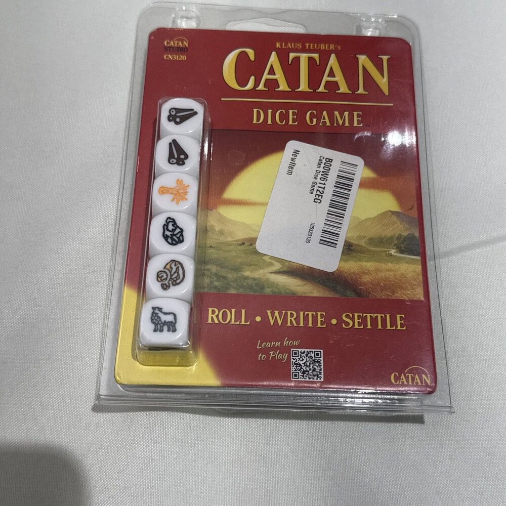 New Sealed Catan Dice Game Portable Family Game Strategy Adventure Mini